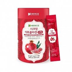 Морской гидролизованный коллаген в желе с гранатом Nature Dream Secret Pomegranate Collagen 30 шт