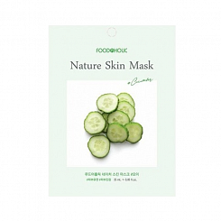 Тканевая маска для лица с экстрактом огурца FoodaHolic Nature Skin Mask Cucumber, 23 гр