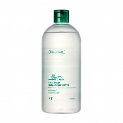 Очищающая вода для лица с центеллой азиатской VT Cosmetics Cica Mild Cleansing Water, 500 мл