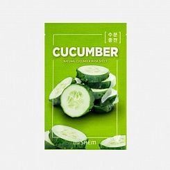 Маска на тканевой основе для лица с экстрактом огурца The Saem Natural Cucumber Mask Sheet 21мл
