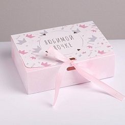 Коробка складная подарочная "Любимой дочке",16.5 × 12.5 × 5 см