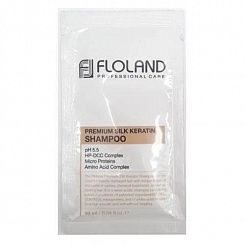Шампунь для поврежденных волос Premium Silk Keratin Shampoo от Floland (тестер)