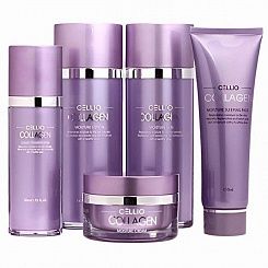 Увлажняющий антивозрастной набор для лица на основе коллагена 5 ед Dr.CELLIO Collagen Moisture 5 Set