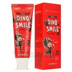 Детская зубная паста со вкусом колы 3+ CONSLY Dino\'s Smile Kids Gel Toothpaste Cola