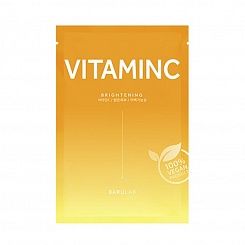 Маска  тканевая веганская осветляющая с витамином С  Barulab The Clean Vegan Vitamin C Mask 23 г
