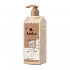 Парфюмированный шампунь для волос с ароматом груши и фрезии MilkBaobab High Cera 500 мл