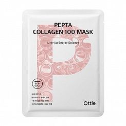 Укрепляющая тканевая  маска на основе коллагена Ottie Pepta Collagen 100 Mask