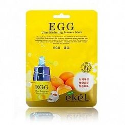Маска тканевая для лица с яйцом EKEL Mask Pack Egg 23 мл