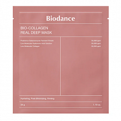 Глубокоувлажняющая гидрогелевая маска с коллагеном и ферментами Biodance Bio-Collagen Real Deep Mask