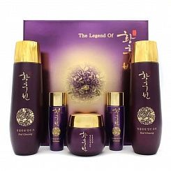 Подарочный антивозрастной набор с красным женьшенем Bergamo Hwang Hoo Bin Red Ginseng Skin Care, 3 S