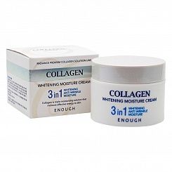 Крем для лица осветляющий с коллагеном ENOUGH Collagen Whitening Moisture Cream 3in1 Сream