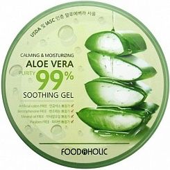 Успокаивающий гель для лица и тела  с экстрактом алоэ 99% FoodaHolic Aloe Soothing Gel 300мл