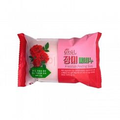 Отшелушивающее мыло для лица и тела с экстрактом розы Ekel Rose Premium Pelling Soap 150г