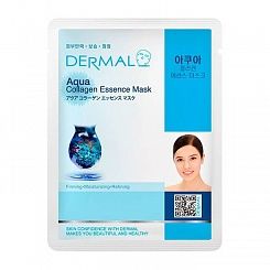 Увлажняющая тканевая маска с чистой морской водой и коллагеном Dermal Aqua Collagen Essence Mask