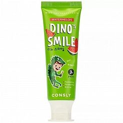 Гелевая зубная паста c ксилитом и вкусом арбуза от 3 лет CONSLY Dino\'s Smile Kids Gel Toothpaste