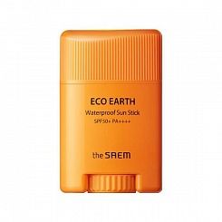 Водостойкий солнцезащитный стик The Saem Eco Earth Waterproof Sun Stick SPF50+ PA++++ 17 г