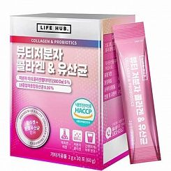 Низкомолекулярный коллаген и пробиотики для красоты кожи  «Collagen & Probiotics» от LIFE HUB