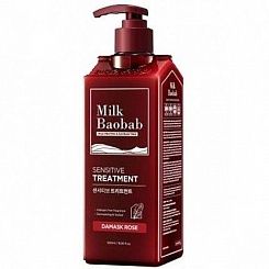 Бессульфатный и бальзам для волос с ароматом дамасской розы MILK BAOBAB Sensitive Treatment 500 мл