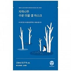 Охлаждающая гелевая маска с берёзовым соком Round Lab Birch Juice Moisturizing Double Gel Mask