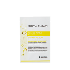 Тканевая маска с витаминами и пептидами MEDI-PEEL Derma Maison Toning Active Facial Mask