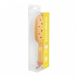 Массажная расческа для волос с отверстиями для джиббитсов SOLOMEYA Croks Massage Hair Brush