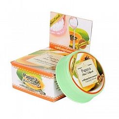 Тайская травяная зубная паста отбеливающая - с экстрактом папайя, ROCHJANA 30 гр