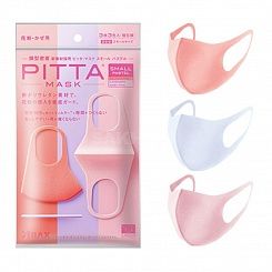 Многоразовая защитная маска   PITTA MASK SMALL PASTEL (розовый, лаванда, детский розовый)