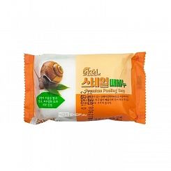 Отшелушивающее мыло для лица и тела с экстрактом улитки Ekel Premium Pelling Soap Snail 120г