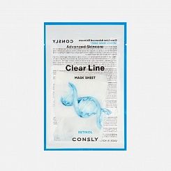 Тканевая маска для лица с ретинолом Consly Clear Line Advanced Skincare Retinol Mask Sheet 25мл