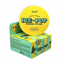 Осветляющие патчи для глаз с экстрактом лимона и базилика Koelf Ice-Pop Lemon & Basil Hydrogel Eye