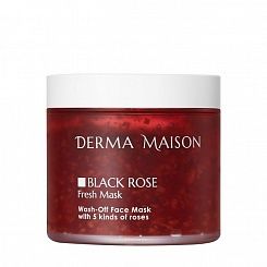 Маска  с экстрактом розы для раздраженной кожи Medi-Peel Derma Maison Black Rose Wash Off Fresh