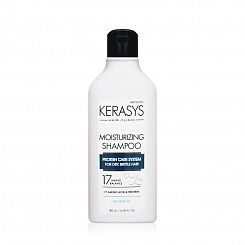 Увлажняющий шампунь для сухих, ломких,вьющихся волос KeraSys Moisturizing Shampoo  180 мл