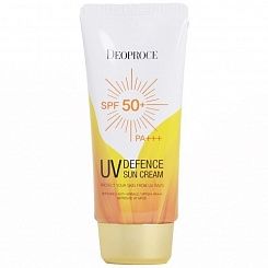 Легкий увлажняющий солнцезащитный крем для лица и тела Deoproce UV Defence Sun Cream SPF50+ PA+++