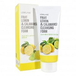 Пенка для умывания с экстрактом лимона и апельсина каламанси  Lebelage Fruit Lemon 100 мл