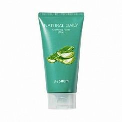 Пенка для умывания с экстрактом алоэ вера The Seam Natural Daily Cleansing Foam Aloe 150мл