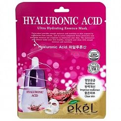 Тканевая маска для лица с гиалуроновой кислотой EKEL  Hyaluronic Acid Ultra Hydrating Essence Mask