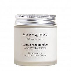 Глиняная маска для сияния кожи с лимоном Mary&May Lemon Niacinamide Glow Wash Off Pack, 125 гр