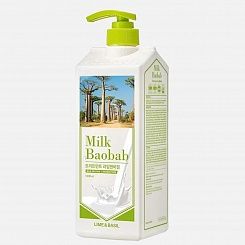 Бальзам для волос с ароматом лайма и базилика Milk Baobab Treatment Lime and Basil 1 л