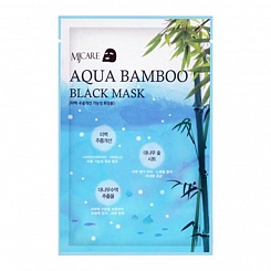 Маска тканевая Mijin AQUA Bamboo Black Mask 25 гр