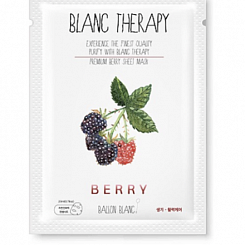 Омолаживающая укрепляющая маска с черникой Blanc Therapy Premium Berry Sheet Mask