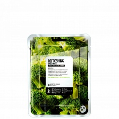 Маска тканевая "БРОККОЛИ — СВЕЖЕСТЬ"  Superfood Salad for Skin Facial Sheet Mask Broccoli Refreshing