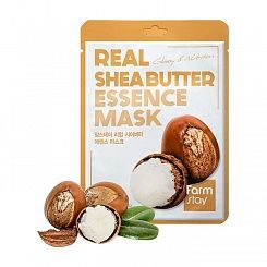 Тканевая маска для питания  кожи лица с маслом ши FarmStay Real Shea Butter Essence Mask
