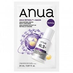 Тонизирующая тканевая маска с ретинолом и 5% ниацинамида Anua Retinol Niacin Night Care Mask