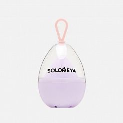 Косметический спонж для макияжа меняющий цвет Solomeya Color purple-pink