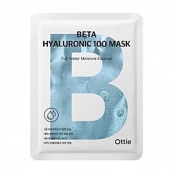 Увлажняющая тканевая маска на основе гиалуроновой кислоты Ottie Beta Hyaluronic 100 Mask