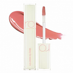 Лёгкий глянцевый тинт в оттенке персикового десерта rom&nd DEWY·FUL Water Tint 09 Cotton Melba