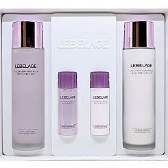 Набор для лица с коллагеном и экстрактом зелёного чая  Lebelage Collagen + Green Tea Moisture