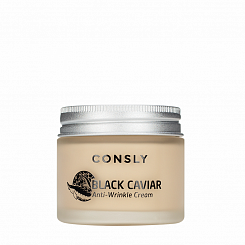 Омолаживающий крем против морщин с экстрактом черной икры Consly black caviar anti-wrinkle 70 мл