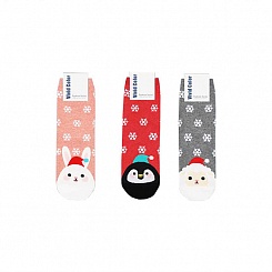 Хлопковые корейские  носки "Snow White Animal" Color Socks "Snow White Animal"