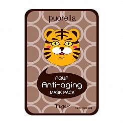 Антивозрастная тканевая маска тигр Aqua Anti-Aging Mask Pack-Tiger 